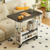Mesa de Noche Móvil para Hogar Dormitorio Sala de Estar Sofá Mesa Perezosa Mesa de Comedor de Noche Mesa de Computadora Simple Elevable