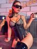 Fornecimento transfronteiriço Comércio exterior europeu e americano Lingerie sexy feminina apertada couro sintético peça única zíper transparente roupa íntima 8209