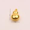 Aleación de tremolo transfronteriza sólida de 1 cm mini simulación superficie brillante lingote de plata adornos regalos chinos lingote pequeño de oro