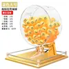 Máquina Grande Dorada de Lotería de la Suerte, Máquina de Lotería, Ruleta Grande, Máquina de Lotería de Bolas de Dos Colores, Selector de Números, Subasta de Apertura