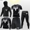 Pantalones Cortos de Atletismo Transpirables de Secado Rápido para Correr Transfronteriza Pantalones Ajustados Entrenamiento Deportivo Fitness Deportivo Examen Físico Juego de Cinco Piezas Alta Elasticidad Transpirable