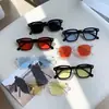 Gafas de Sol de Moda Estilo Oceánico para Hombre, Gafas de Sol de Verano Moda Coreana para Mujer, Gafas de Montura Cuadrada Adelgazantes