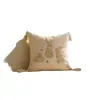 Funda de Cojín Bordada de Toalla de Conejito de Pascua Nueva Seleccionada Cuidadosamente de Cruce de Fronteras Funda de Almohada Bordada de Algodón y Lino para Jardín de Primavera al Aire Libre