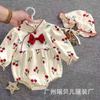 Bolsa estilo Primavera e Outono para bebê macacão de peido roupas Novo Roupa para 100 dias Lua Cheia Roupa de bebê Macacão de princesa Roupa de um ano