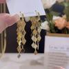 Pendientes de borla de plata con mariposa de circonita, dulces y exquisitos, estilo femenino, ligeros, de lujo, de alta gama, retro, combinables con todo.