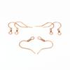 Gancho para la oreja de acero inoxidable con resorte dorado para comercio transfronterizo, gancho para joyería en forma de U, accesorios para la oreja, accesorios de joyería DIY