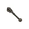 Tirador de cremallera YKK No. 3 cabezas de bola de acero metálico, cabeza de gota, varios colores en stock, accesorios para bolsos, ropa y carteras