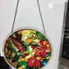 Nova Decoração de Janela Pendurada Captadora de Luz de Quebra-Cabeça Acrílico da Amazon, Cena Colorida do Rio Moonlight, Decoração de Janela de Jardim 8