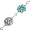 Moda Europea y Americana Cadena de Cintura Metálica Versátil para Mujer, Cinturón Vintage Grabado Flor de Pino con Incrustaciones de Piedra, Estilo Étnico Repujado