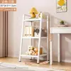 Estantería Trapezoidal Estantería Estante de Almacenamiento de Pie Dormitorio Hogar Multicapa Hierro Estante de Exhibición de Almacenamiento Sala de Estar Almacenamiento de Snacks Uso en el Hogar