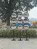 Espejo de Check-in para Influencers Espejo Reflectante Cóncavo-Convexo Decoración para Actividades al Aire Libre Espejo de Gran Ángulo Fotografía de Atracciones Turísticas Espejo Divertido Rosa
