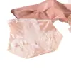 Pantaletas Moldeadoras Ligeras Control de Abdomen Tallas Grandes para Mujer 2026 Nuevas de Cintura Alta Encaje Satín Sexy Entrepierna Extendida