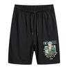 Dibujo animado japonés one piece moda de verano corto periférico hombres y adolescentes algodón suelto estampado cómodo base
