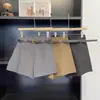 Calças de Linha A Largas de Alta Qualidade para Mulheres, Design Outono e Inverno, Shorts Casuais Emagrecedores, Cintura Alta para Figuras Baixas