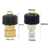 Pistola de agua para lavado de autos de alta presión conector hembra de cobre conector macho de acero inoxidable accesorio de conexión rápida para máquina de limpieza máquina de lavado de autos
