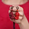 Colgante Pixiu de Cinabrio Crudo de Tres Liang con Alto Contenido de Oro Púrpura Arena Roja Imperial, Colgante de Collar para Año de Nacimiento Venta al por Mayor y Dropshipping