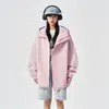 Chaqueta con Capucha de Bloques de Color Nueva para Primavera y Otoño para Hombres y Mujeres, Marca de Moda, Chaqueta Dopamina Elegante y Versátil para Adolescentes