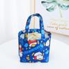 Nova Bolsa Térmica com Cordão de Tecido Oxford Desenho Animado Redonda Beau Bolsa para Almoço Bolsa Caixa de Almoço Bolsa para Sair de Mão Bolsa de Piquenique
