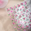 Cyansea Novo Estilo Flores Silvestres da Primavera Fresca Embossed Ins Adesivos de Unha Elegantes Pintura a Óleo Flor Silvestre Design Simples