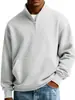 Sudadera de manga larga de color sólido pesado nueva, con cuello alto, europea y americana transfronteriza, para hombre, simple, a la moda, casual, deportiva, versátil, ropa para hombre