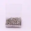 Suministro Directo de Fábrica de Clips de Papel de Colores de 28 mm en Caja, Clips de Papel de Plástico para Uso de Oficina y Educativo