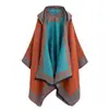 Chal de Punto Vintage con Borlas, Estilo Étnico Floral Colorido, con Capucha, para Mujer, para Viajes en Primavera y Otoño