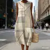 Sitio Independiente Transfronterizo Amazon Temu Moda Moderna Vestido Largo sin Mangas Ropa de Verano para Mujer Venta al por Mayor