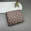 Cartera Estilo Coreano para Hombre Corta Estampada 80% de Descuento Nueva Marca de Moda 2025 Billetera Simple con Múltiples Ranuras para Tarjetas Billetera para Monedas Venta al por Mayor