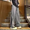 Calça casual longa de marca da moda verão 2026, de secagem rápida e toque fresco para homens, calça leve para trilha ao ar livre, de caimento solto e perna reta.