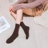 Meias de chão quentes para adultos outono e inverno, moda masculina e feminina, cor sólida, meias quentes com acolchoado de veludo, meias de neve