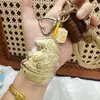 Cadena para Teléfono Móvil de Oro Puro 999 Fortuna de Pino Colgante de Bolsillo Gato de la Fortuna Llavero Colgante para Coche Regalo
