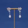 Pendientes de pez dorado de circonita de belleza elegante y brillante más vendidos de Taobao versión coreana pendientes de boda para novia fabricantes de joyería para niñas al por mayor