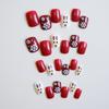 PD-30 Alce Navideño Pegatinas de Uñas Postizas Pegatinas para Usar en las Uñas Pegatinas para Uñas Acabadas 24 Pegatinas para Uñas Al Por Mayor