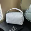 Bolsa de Maquiagem Grande Capacidade Estilo Coreano com Padrão de Estrelas, Bolsa de Armazenamento em Lona, Estojo de Papelaria, Bolsa de Mão Fofa para Viagem para Estudantes
