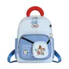 Mochila Infantil Menina Capivara Versátil Herói Desenho Animado Leve Proteção da Coluna Duas Alças Jardim de Infância Bolsa Escolar