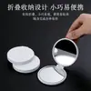 Espejo Plegable Redondo Flip Lindo Pequeño Portátil de Bolsillo Doble Cara Espejo de Maquillaje Regalo para Estudiantes Espejo de Mano