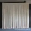 Fondo de escenario de boda con triple pliegue, cortina de atmósfera de seda de leche, disponible en varios colores, suave y con buena caída, cortina de caída para boda