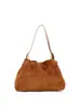 Bolso de Mano Nuevo de Otoño e Invierno, de Gamuza, Plisado Nube, de Alto Valor, Bolso de Hombro Cruzado Simple, Moderno y Versátil