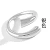 Anillo Cruzado de Plata Estilo Coreano Ins para Mujer Abierto Estilo Normcore Anillo Redondo Brillante Personalizado Joyería