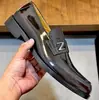 Zapatos de Vestir de Cuero para Hombre de Alta Gama Mocasines Penny Italianos Brillantes Piel de Vaca de Primera Capa Slip-on Completamente Hechos a Mano Letras Metálicas