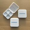 Caja de pastillas de cuatro compartimentos con logo imprimible con caja caja de pastillas de 4 compartimentos separable caja de pastillas de 4 compartimentos tapa abatible caja de pastillas de 4 compartimentos