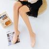 Empaque Fino Calcetines de Seda de Hielo con Correa para Mujer Talón Simple Pie Hueco Espesados Amortiguación de Aire Calcetines Invisibles para Mujer