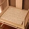 Cojín Futón Cuadrado Tejido de Hojas de Maíz Esterilla Tatami Alfombrilla de Piso de Hierba Tejida para el Hogar Cojín para Silla de Ventana Saliente Balcón