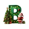 Navidad Transfronteriza Nuevo Papá Noel 26 Letras Inglesas Coche Transformador Digital Transformador Colgante Decoración