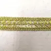 Ventas Directas de Fábrica de Encaje de Hilo Dorado y Plateado, Encaje Especial con Patrones en Forma de Arroz, Accesorios para Ropa Étnica, Accesorios para Túnicas de Oriente Medio