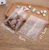 Suministro en stock bolsa para hornear translúcida esmerilada estrella de cinco puntas sellado a máquina bolsa para pastel de luna galleta 100/bolsa