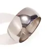 Pulsera de Anillo Geométrico Redondo Liso Popular en Europa y América Chapada en Oro de 18K Pulsera de Acero de Titanio que No se Desvanece Joyería al por Mayor