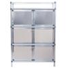 Gabinete de Aleación de Aluminio Aparador Alacena Vinoteca Gabinete de Té Almacenamiento Doméstico Almacenamiento Gabinete Simple Gabinete de Almacenamiento de Cocina