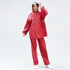 Conjunto de Impermeable y Pantalón de Lluvia para Hombres y Mujeres, Adecuado para Montar en Bicicleta Eléctrica, Protección Corporal Completa Contra Lluvia Fuerte, Venta al por Mayor para Negocios y Supermercados