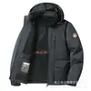 Nueva Chaqueta con Capucha Transfronteriza de Invierno, Chaqueta Casual para Hombre, Chaqueta Exterior Cortavientos e Impermeable, Abrigo de Trabajo